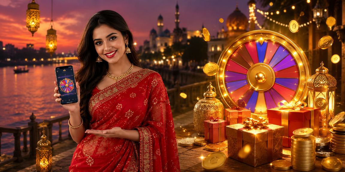 বগুড়ায় শাড়ি পরিহিত তরুণী মোবাইলে bijali লটারি উপভোগ করছেন