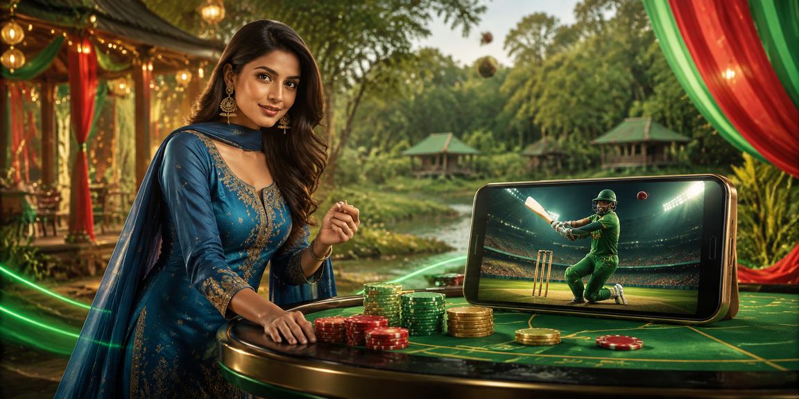 গাজীপুরে সালোয়ার কামিজ পরিহিত তরুণী মোবাইলে গেম খেলছেন