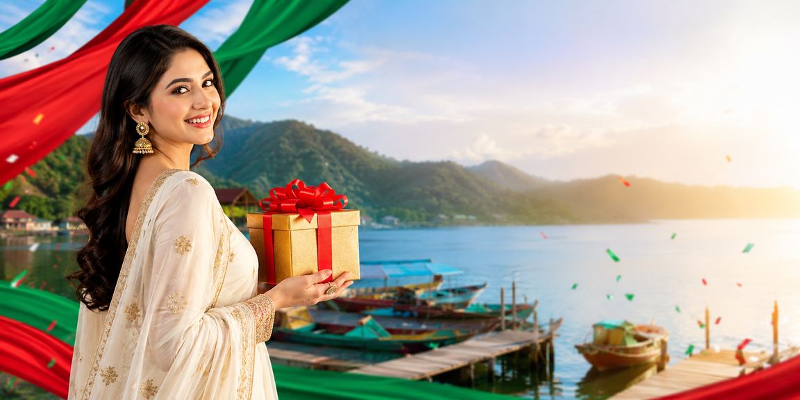 রাঙামাটিতে লাল-সবুজ পোশাকে bijali লটারি প্রোমোশনে অংশগ্রহণকারী